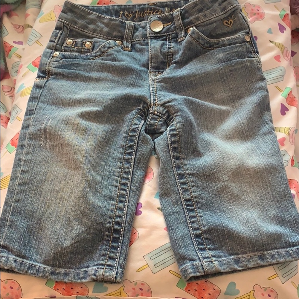 Girls Justice Jean shorts Bermuda’s 10 slim